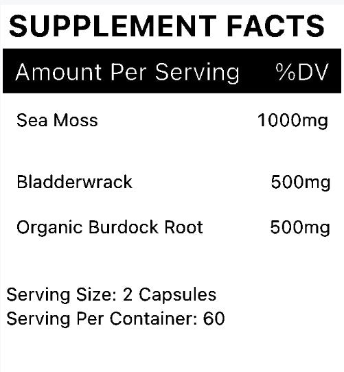 St.Lucia Sea Moss Capsules 60ct